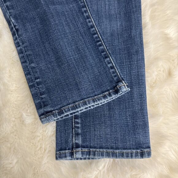 Chicos Slimming Girlfriend Slim Leg Jeans 0 (4) Blue Stretch Measures 29 x 29.5 - Picture 5 of 7
